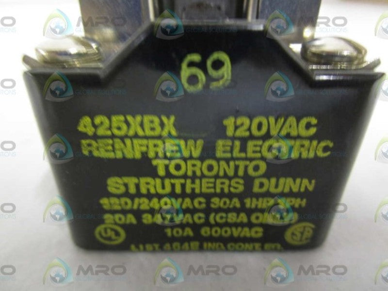 STRUTHERS-DUNN 425XBX69-K5 RELAY 120VAC  NSMP