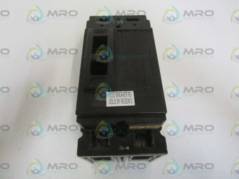 GENERAL ELECTRIC TEF124100 CIRCUIT BREAKER *USED*
