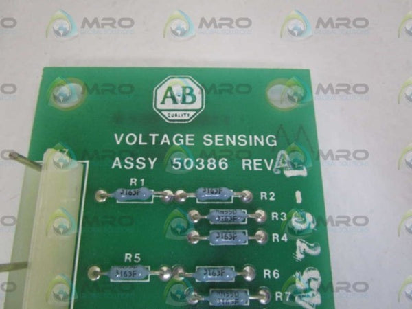 ALLEN BRADLEY 50386 VOLTAGE SENSING BOARD ASSEMBLY  NSNP