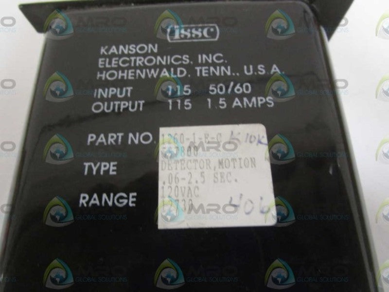 ISSC 1260-1-E-C .06-2.5 SEC. (AS PICTURED)  NSNP