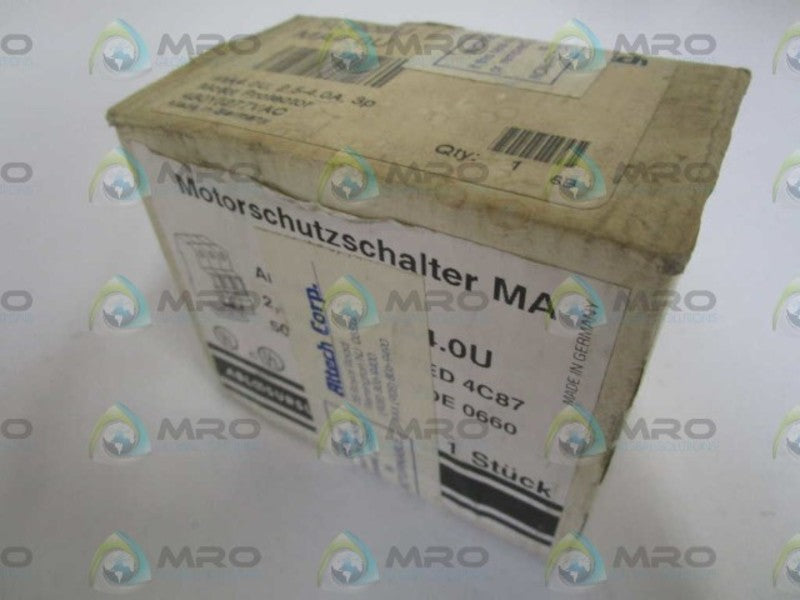 ABL SURSUM MA4.0U CIRCUIT BREAKER 2.5-4.0AMP * FACTORY SEALED *