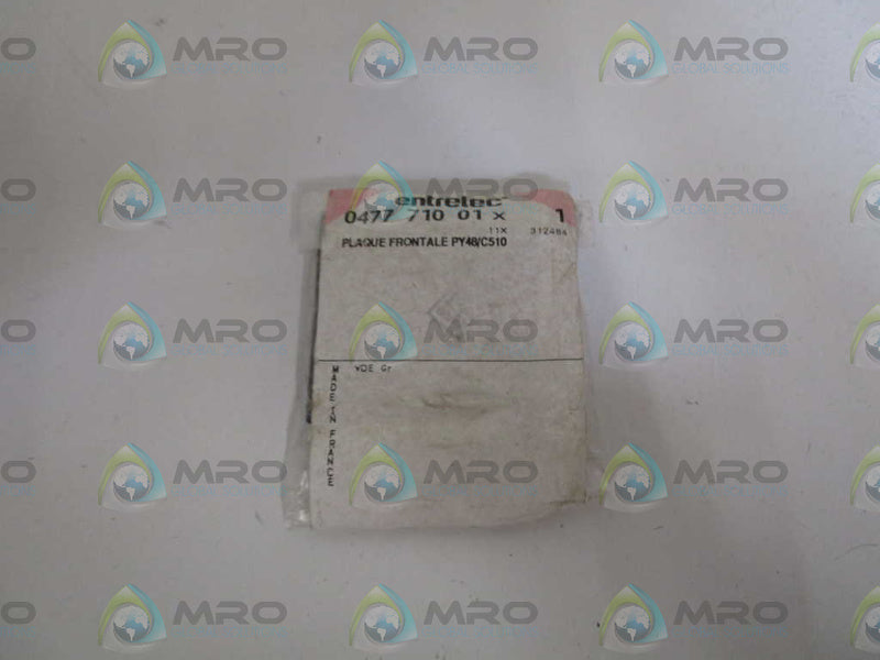 ENTRELEC 047771001 PLAQUE  NSMP