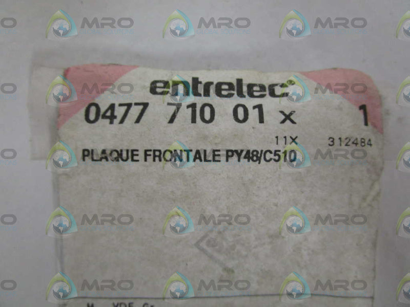 ENTRELEC 047771001 PLAQUE  NSMP