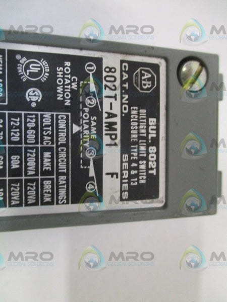 ALLEN BRADLEY 802T-AMP1 SER. F UNMP