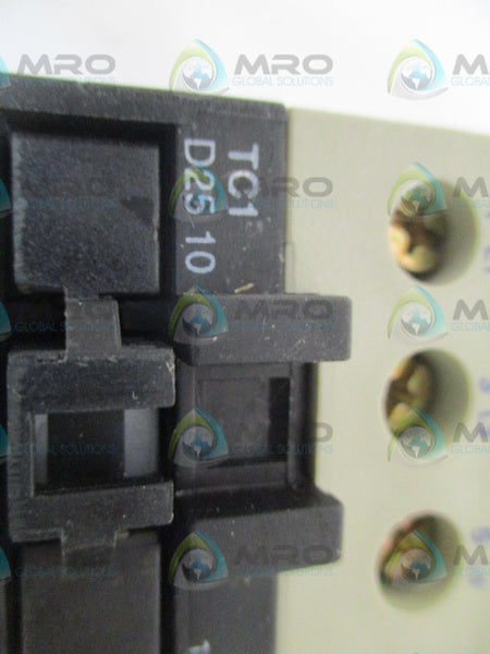 SHAMROCK CONTROLS TC1D2510B7 CONTACTOR 24V *NEW NO BOX*