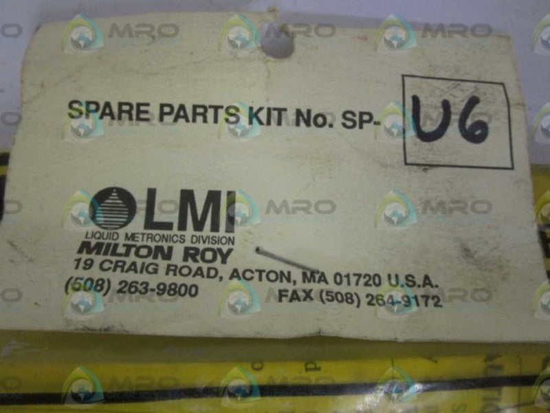 LMI SP-U6 SPARE PARTS KIT *NEW IN FACTORY BAG*