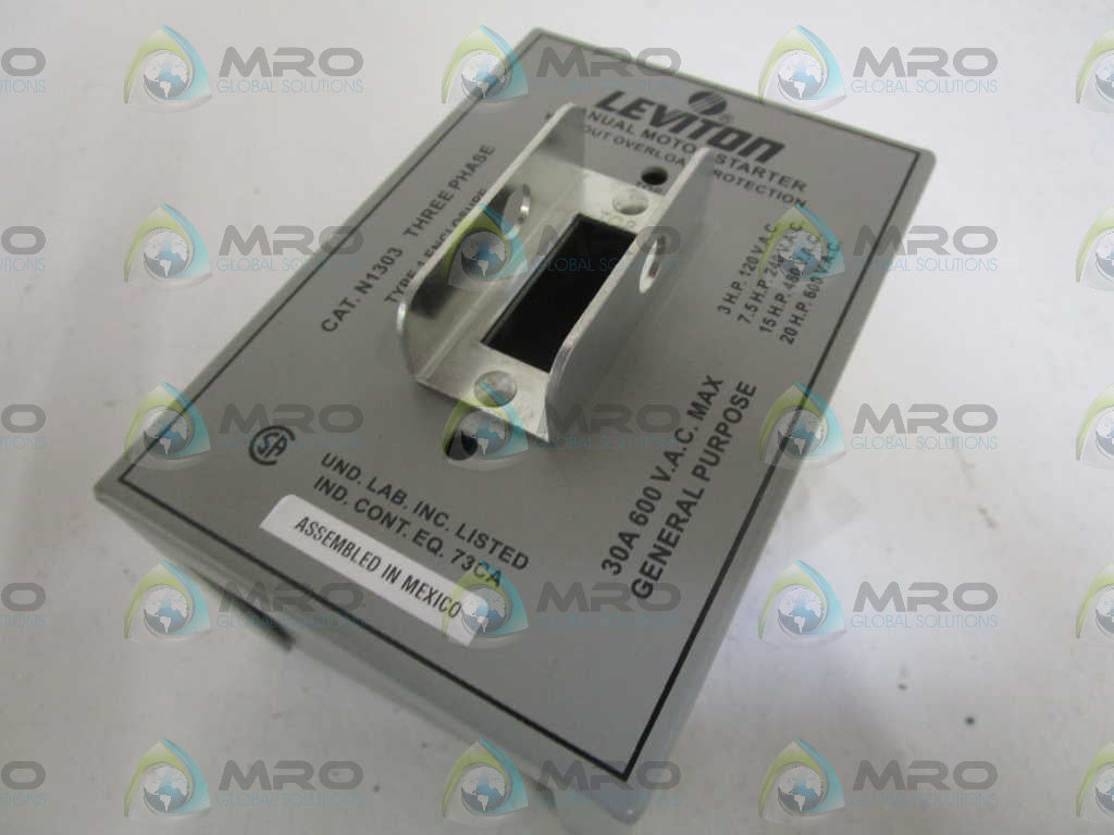 LEVITON N1303 MOTOR STARTER SWITCH NEW IN BOX*