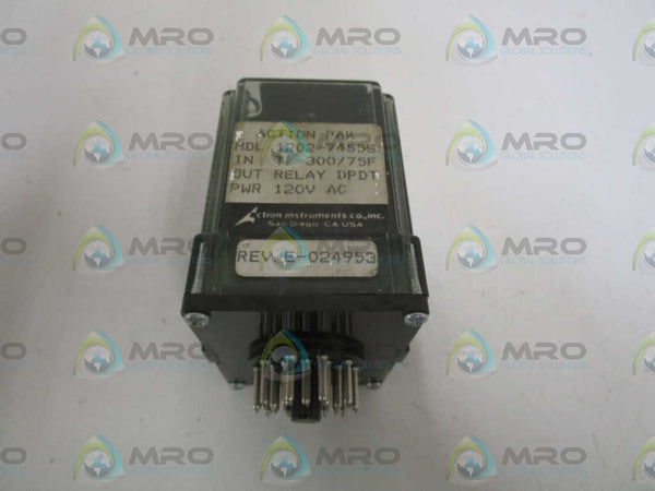 ACTION PAK 1202-7455S 120VAC RELAY  NSNP