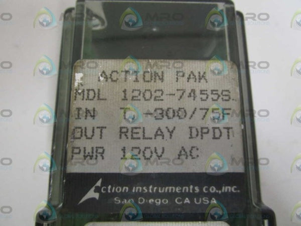 ACTION PAK 1202-7455S 120VAC RELAY  NSNP