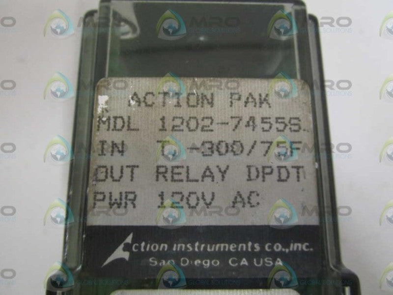 ACTION PAK 1202-7455S 120VAC RELAY  NSNP