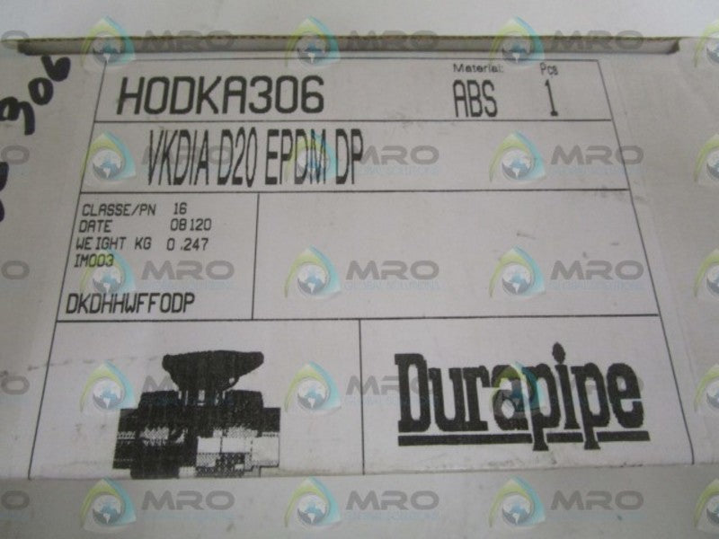 DURAPIPE HODKA306 BALL VALVE  NSMP