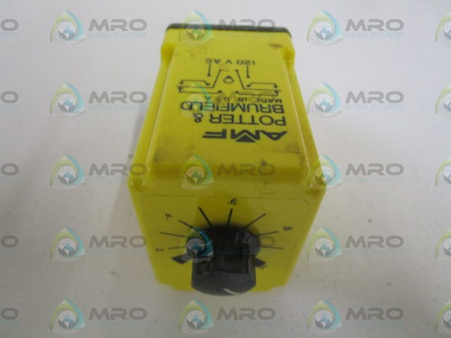 POTTER & BRUMFIELD CDB-38-70001 0.1-1 SEC TIME DELAY RELAY 120/120VAC *USED*