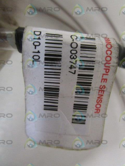 INDUSTRIAL MRO D10-10L THERMOCOUPLE SENSOR *NEW NO BOX*