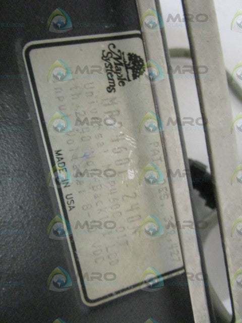 MAPLE SYSTEMS MAP460C-240N KEYPAD *USED*