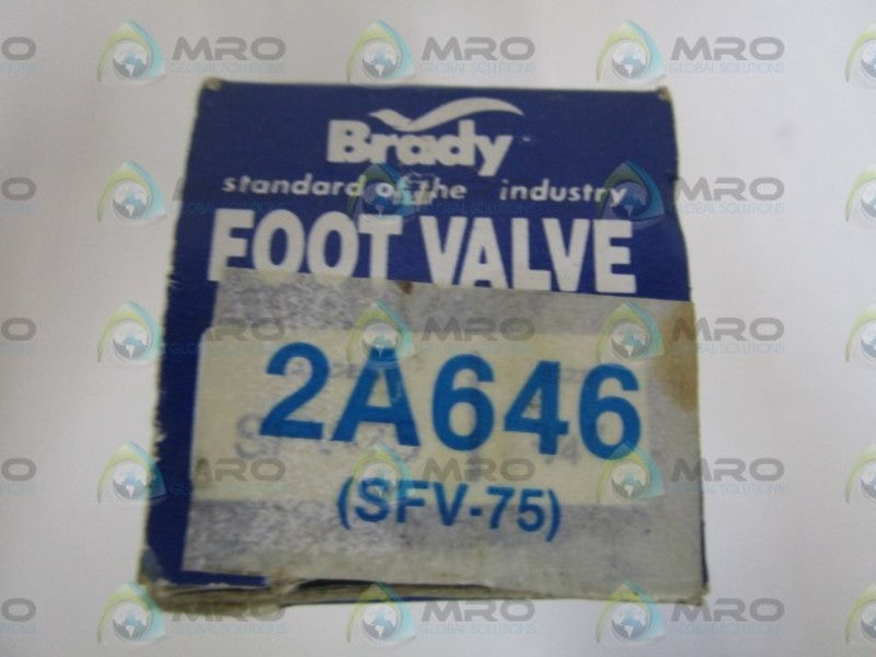 BRADY 2A646 FOOT VALVE  NSMP