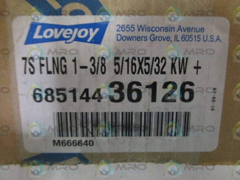 LOVEJOY 68514436126 FLANGE COUPLING *NEW IN BOX*