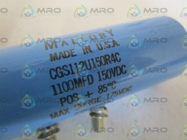 MALLORY CGS112U150R4C 150VDC CAPACITOR *NEW IN BOX*