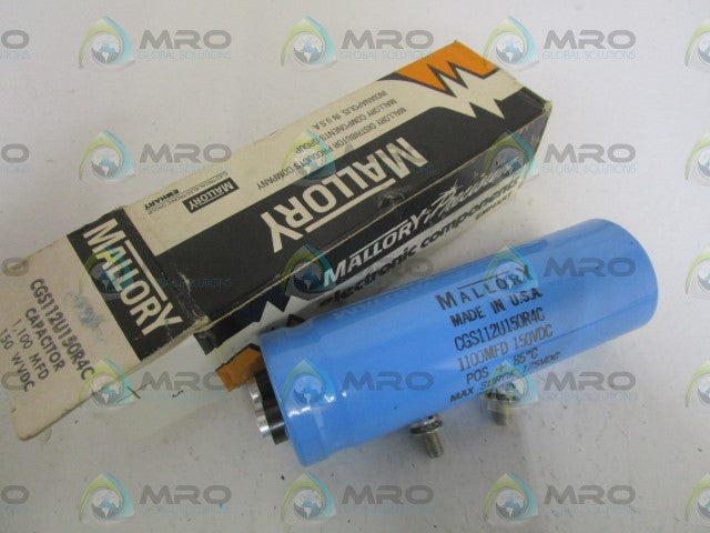 MALLORY CGS112U150R4C 150VDC CAPACITOR *NEW IN BOX*