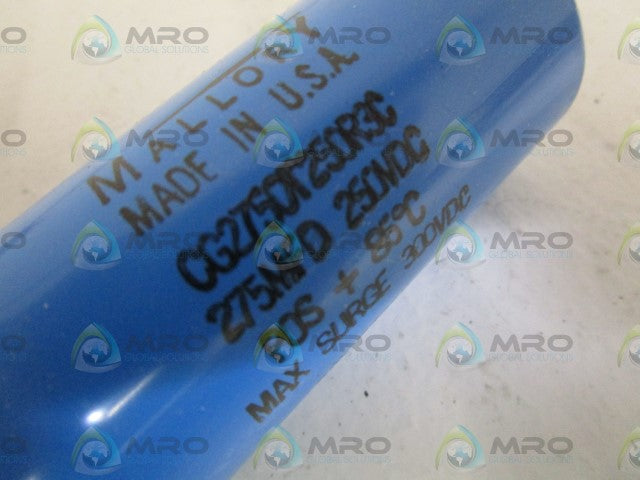 MALLORY CG2750T250R3C 250VDC CAPACITOR *NEW IN BOX*