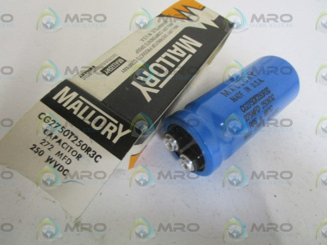 MALLORY CG2750T250R3C 250VDC CAPACITOR *NEW IN BOX*