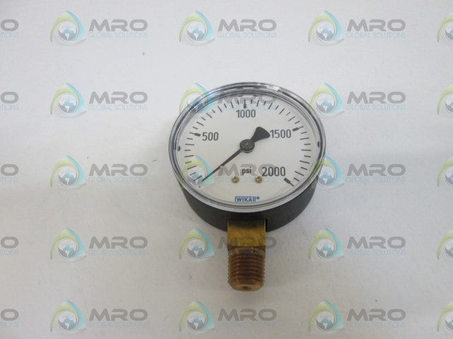 LOT OF 2 WIKA GAUGE 111.10 2.5" 2000PSI 1/4" NPT LM / 4253221 *NEW IN BOX*