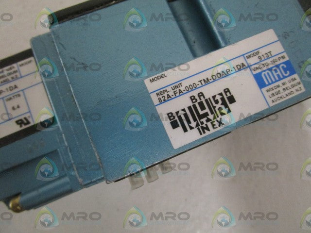 MAC 82A-FA-000-TM-DDAP-1DA SOLENOID VALVE *USED*