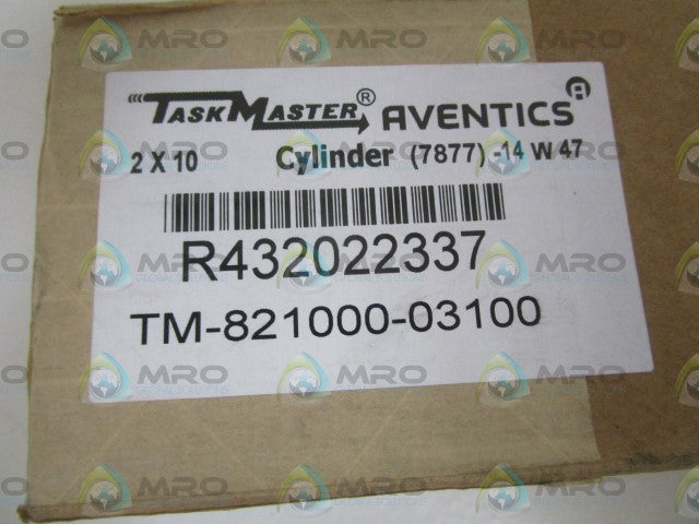 TASK MASTER AVENTICS R432022337 TM-821000-03100 CYLINDER *FACTORY SEALED*