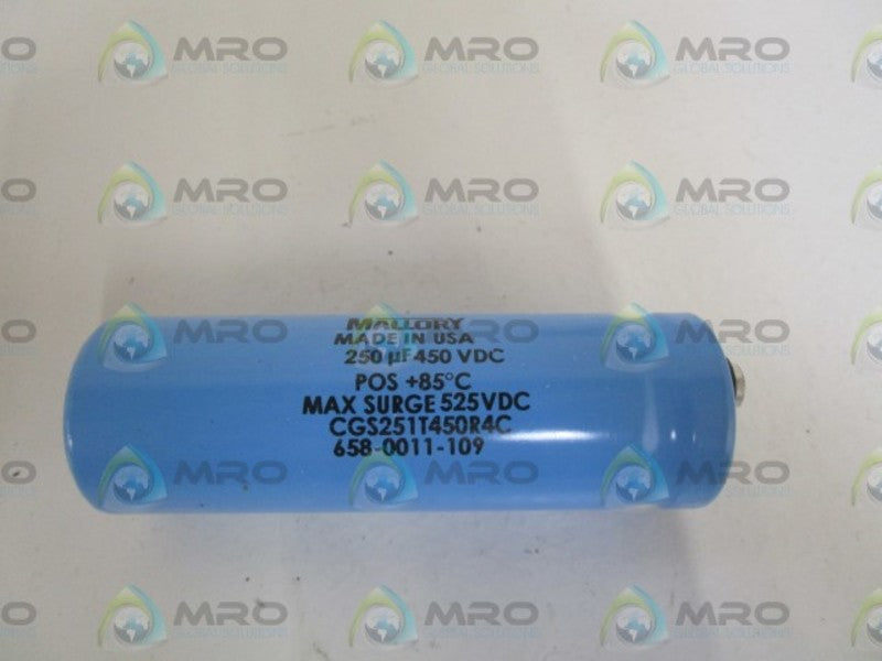MALLORY CGS251T450R4C 450VDC CAPACITOR *NEW IN BOX*