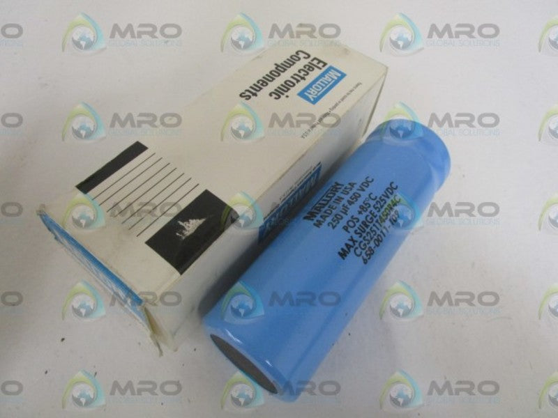 MALLORY CGS251T450R4C 450VDC CAPACITOR *NEW IN BOX*