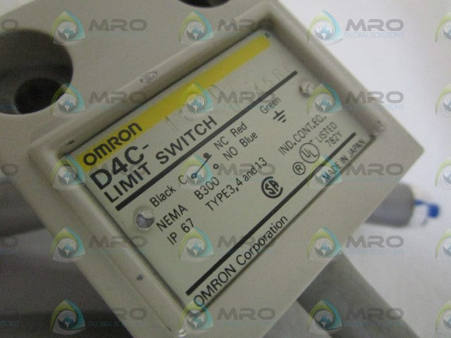 OMRON D4C-1620 LIMIT SWITCH (MISSING ACCESSORIES) *NEW NO BOX*