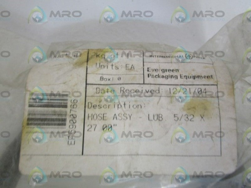 EVERGREEN 5900766 HOSE ASSY LUB 5/32 X 27.00"  NSMP