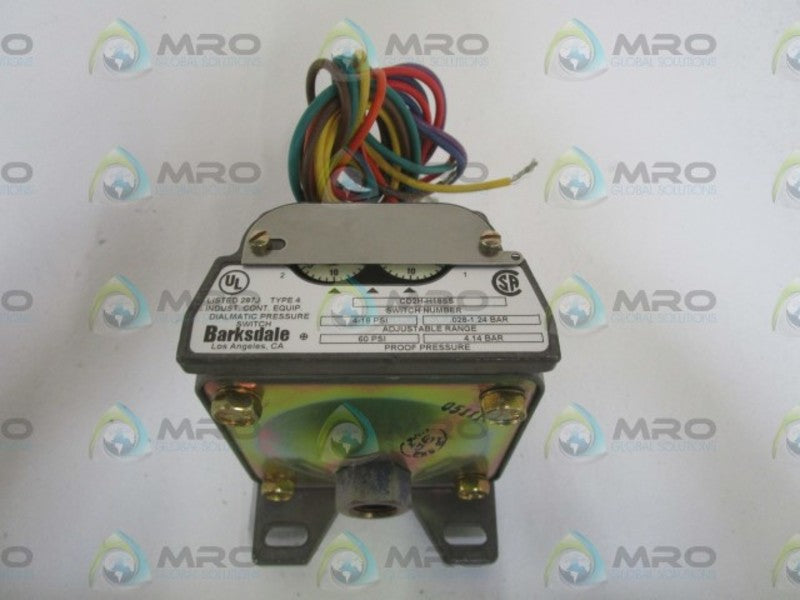 BARKSDALE CD2H-H18SS DIALMATIC PRESSURE SWITCH  NSNP