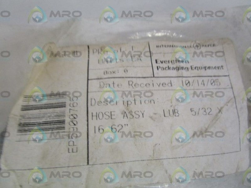 EVERGREEN 5900765 HOSE ASSY LUB 5/32 X 16.62"  NSMP