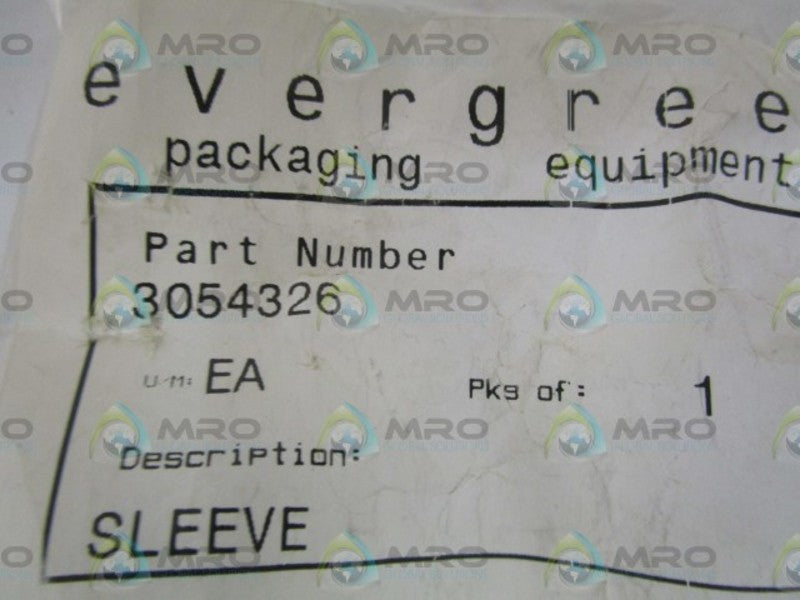 EVERGREEN 3054326 SLEEVE  NSMP