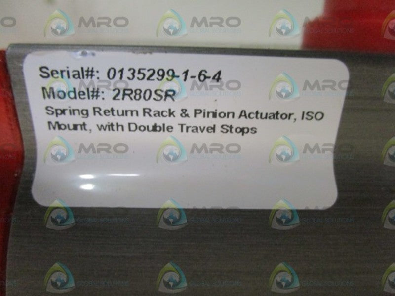 TRIAD 2R80SR SPRING RETURN RACK & PINION ACTUATOR *NEW NO BOX*