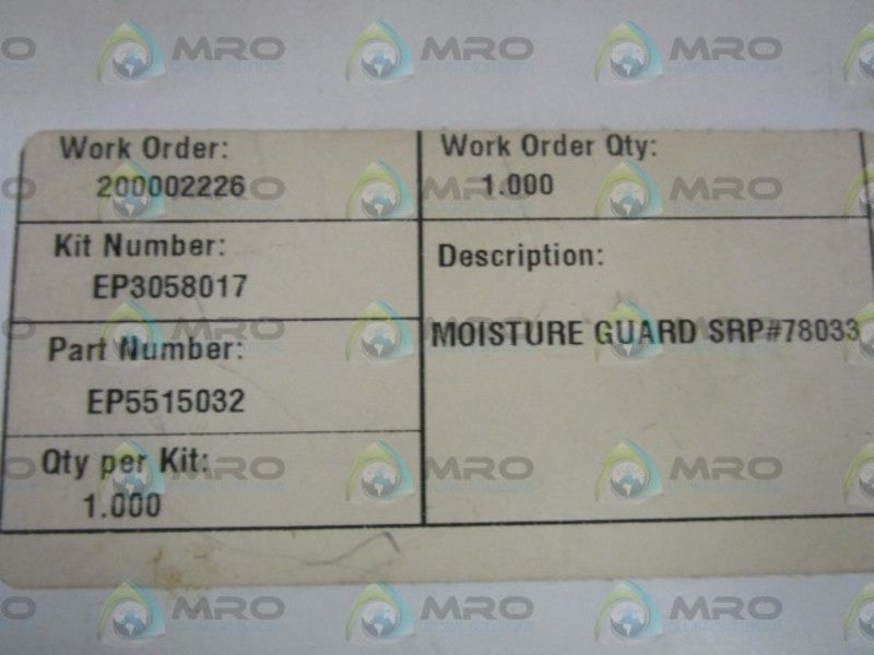 EVERGREEN 3058017 MOISTURE GUARD  NSMP