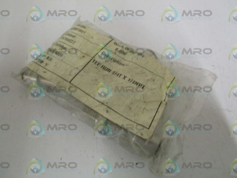 EVERGREEN 5554624 TEE RUN 1/4TX1/4NPT (PKG OF 4)  NSMP