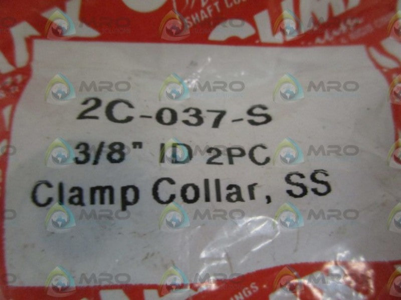 CLIMAX 2C-037-S 3/8" CLAMP COLLAR  NSMP