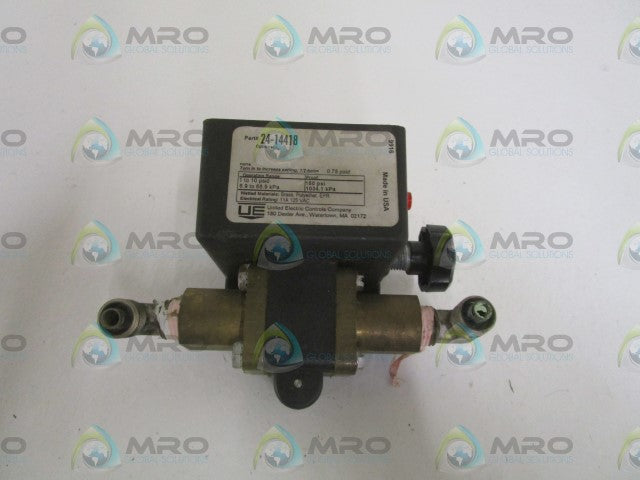 UNITED ELECTRIC 24-14418 PRESSURE DIFFERENTIAL SWITCH *USED*