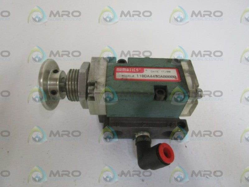 NUMATICS 11BDA443OA00000 PUSHBUTTON VALVE  UNMP
