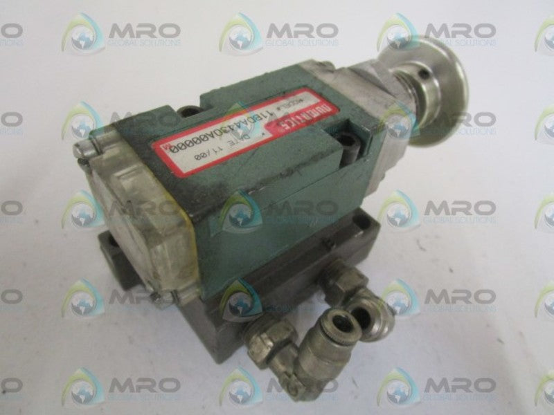 NUMATICS 11BDA443OA00000 PUSHBUTTON VALVE  UNMP