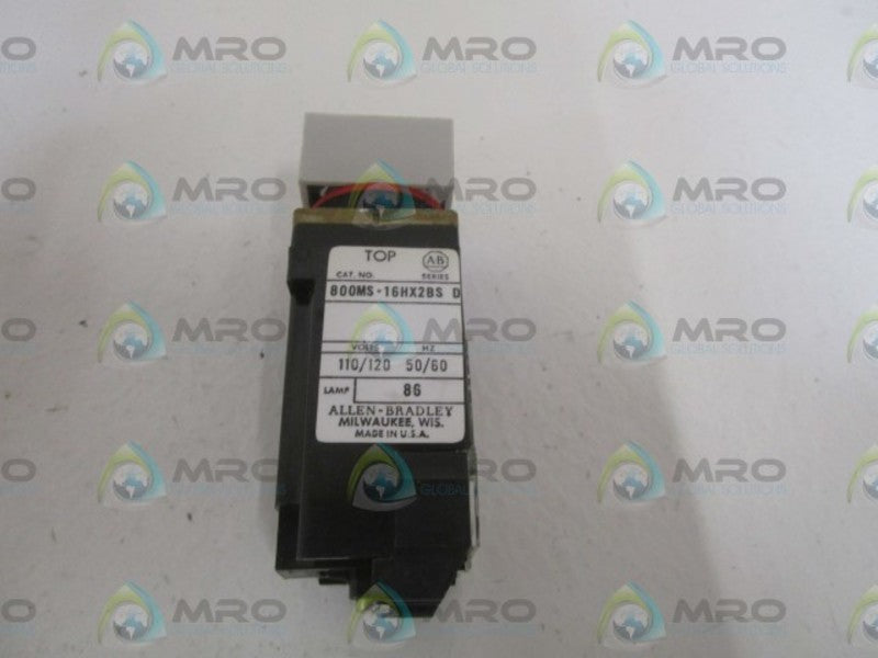 INDUSTRIAL SPARE PART 800MS-16HX2BS SER. D SELECTOR SWITCH  UNMP