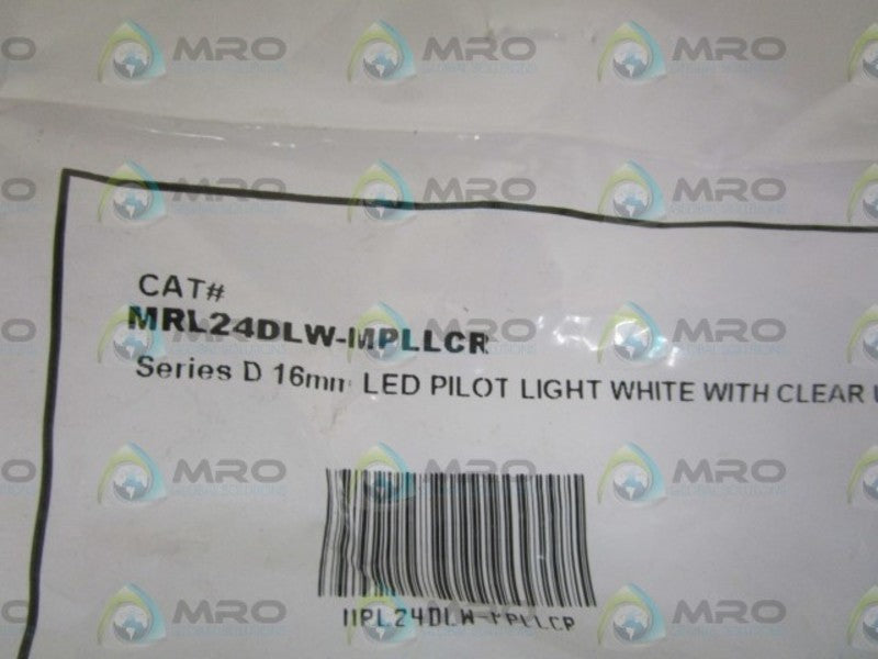 C3 CONTROLS MRL24DLW-MPLLCR  LIGHT WHITE W/CLEAR LENS  NSMP