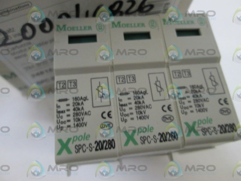 LOT OF 3 MOELLER PROTECTOR SPC-S-20/280 *NEW IN BOX*