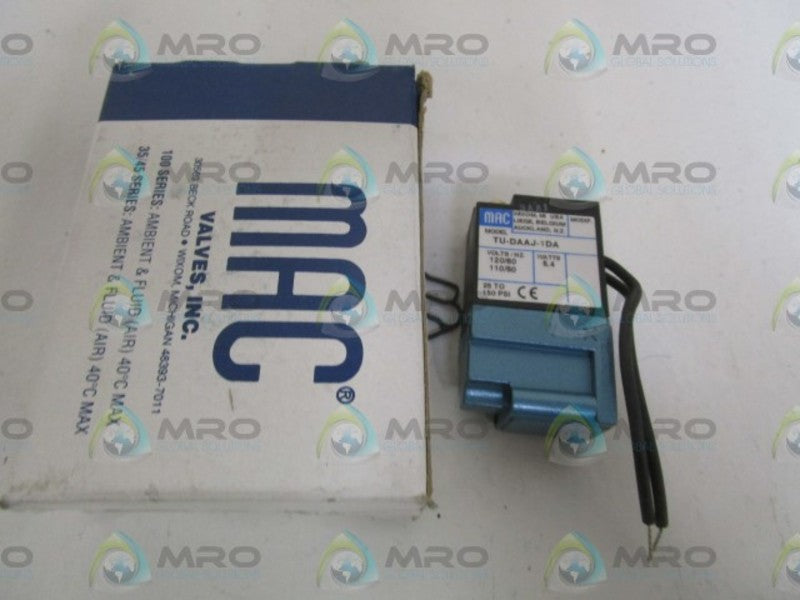 MAC TU-DAAJ-1DA SOLENOID VALVE *NEW IN BOX*