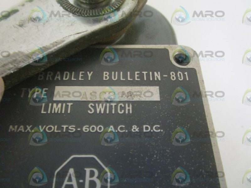 INDUSTRIAL SPARE PART 801-ASC222 LIMIT SWITCH  UNMP