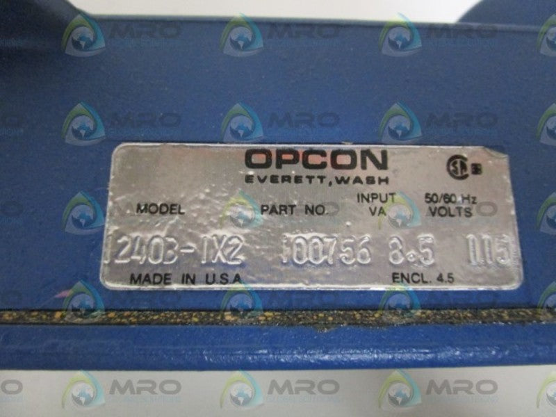 OPCON 1240B-1X2 100756 PHOTELECTRIC DETECTOR  NSMP
