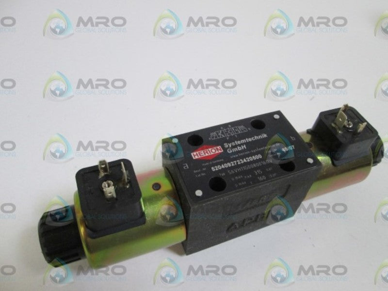 HERION VALVE S6VH11G00800160V W/O CONNECTOR (AS PICTURED) NSNP