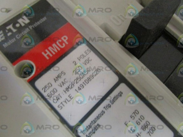 EATON HM2P250A5C CIRCUIT BREAKER 250AMPS  NSMP