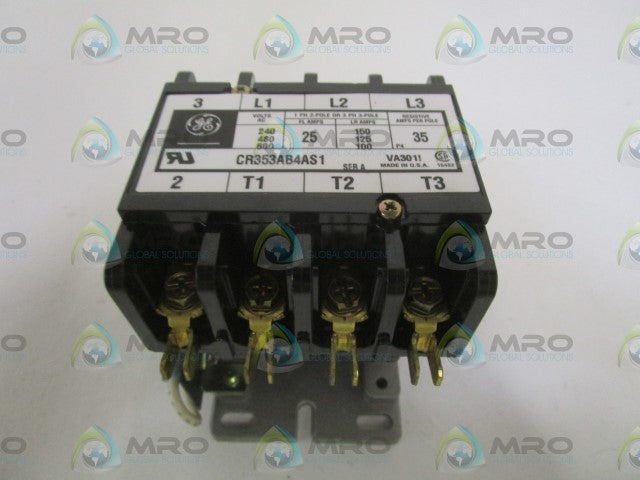 GENERAL ELECTRIC CR353AB4AS1 CONTACTOR *NEW NO BOX*